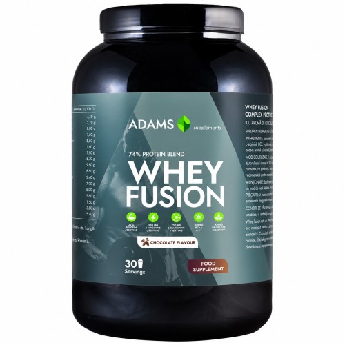 Whey Fusion Complex Proteic (ciocolata), 908gr, Adams