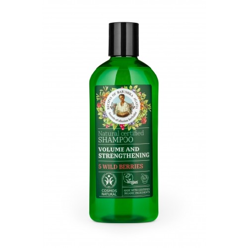 È˜ampon Natural pentru Volum, 260ml, Bunica Agafia