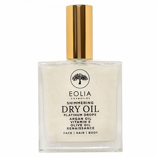 Ulei organic uscat cu sclipici, Platinum Drops, Renaissance, 100