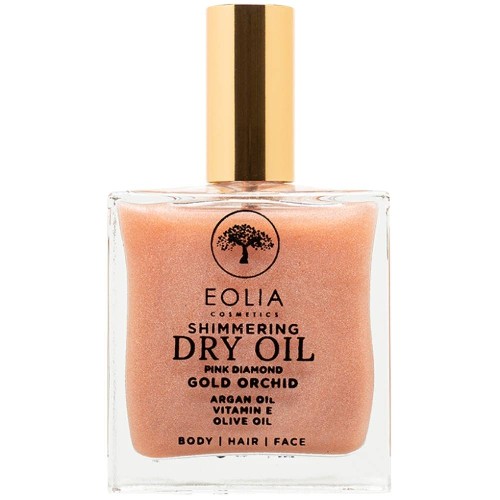 Ulei organic uscat cu sclipici, Gold Orhid, Pink Diamond, 100ml,