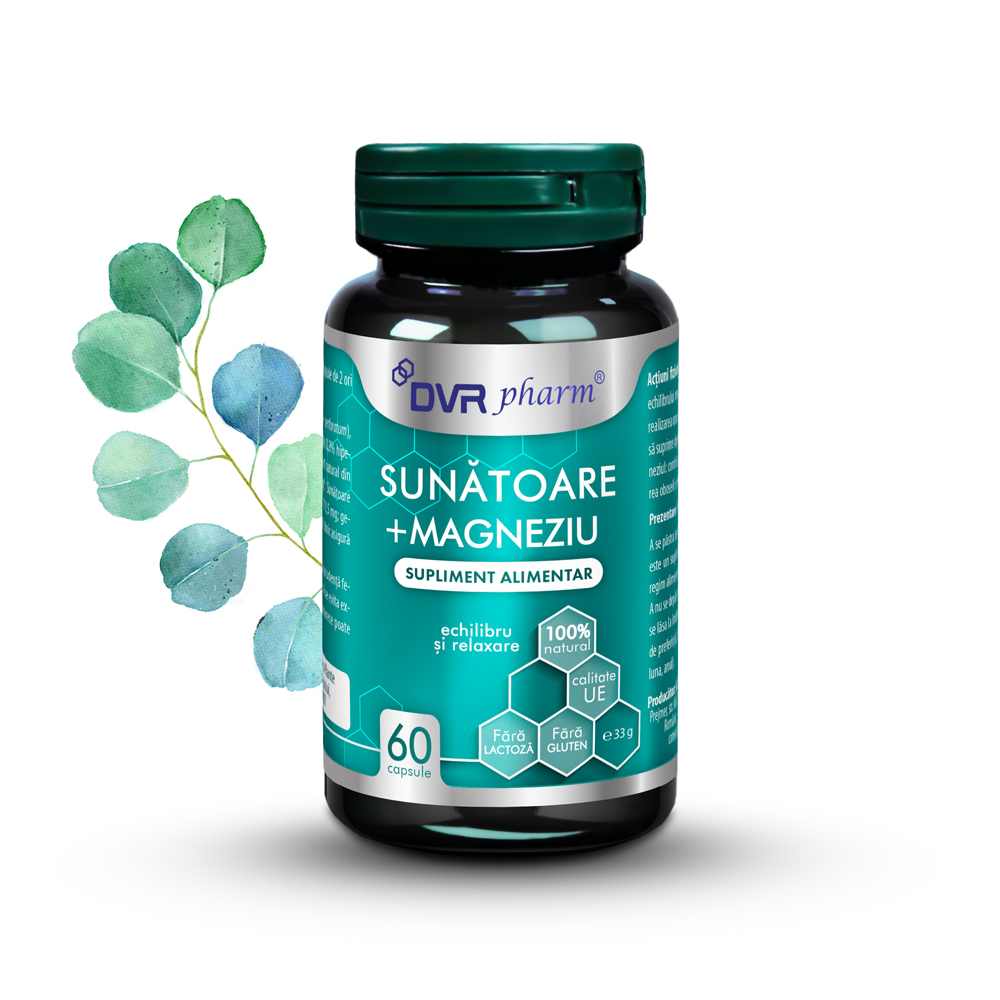 SUNĂTOARE + MAGNEZIU - 60 capsule