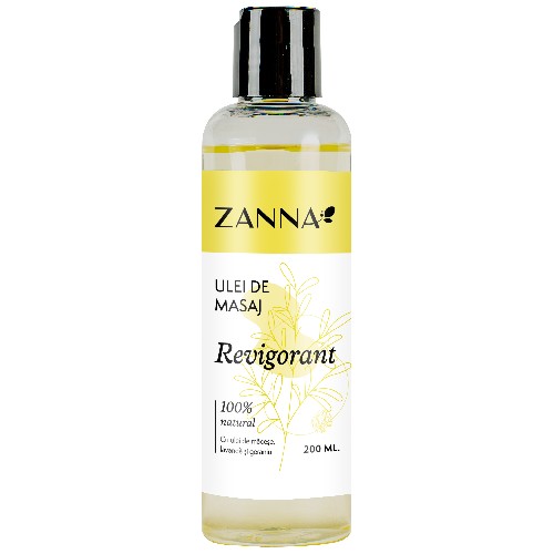  Ulei de masaj Revigorant cu Lavanda si Geraniu, 200ml, Zanna