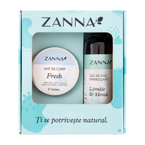 Pachet Unt de corp Fresh + Gel de dus Energizant cu Lamaie si Me