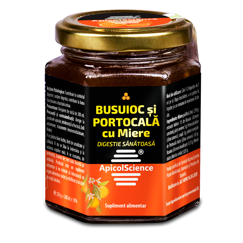 BUSUIOC ȘI PORTOCALĂ CU MIERE - 200 ml