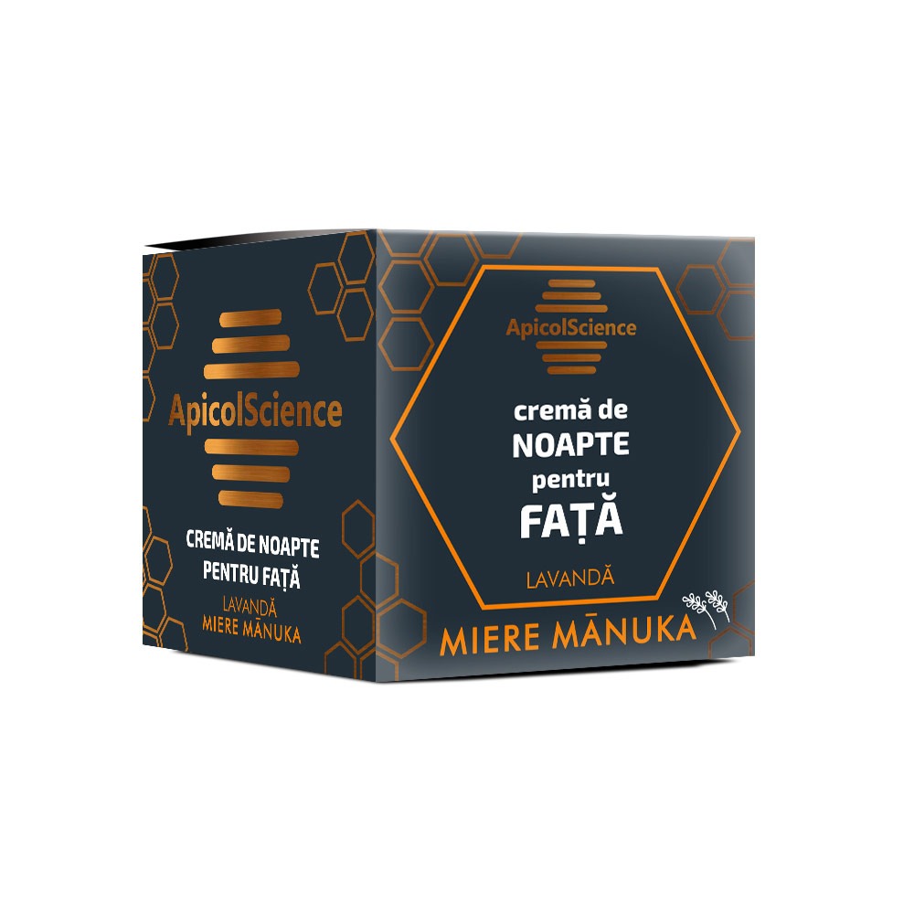 MIERE MANUKA ȘI LAVANDĂ CREMĂ DE NOAPTE PENTRU FAȚĂ - 50 ml