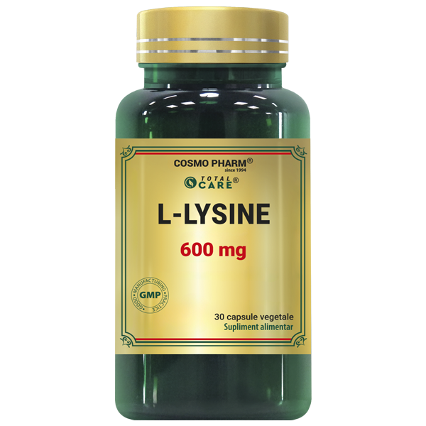 L-LYSINE, 600 mg, capsule vegetale 30 capsule