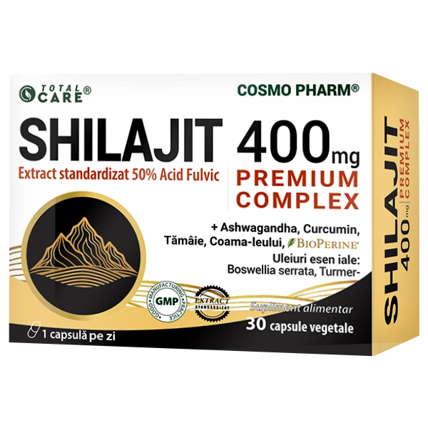 Shilajit Premium Complex, 400 mg, 30 capsule vegetale