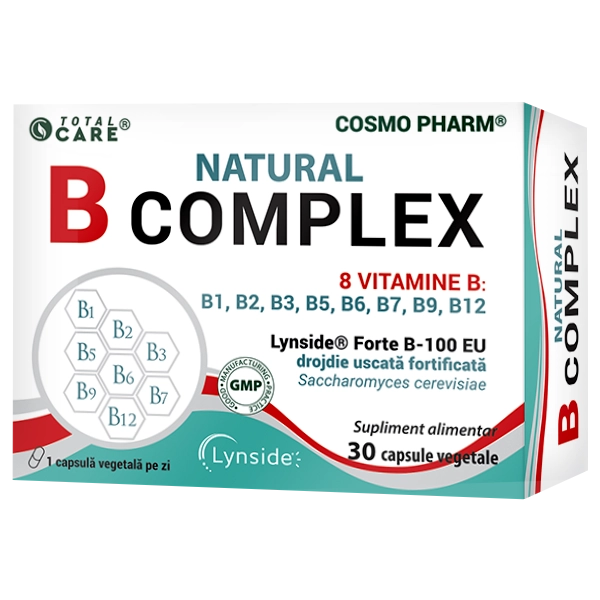 Natural B Complex, 30 capsule vegetale
