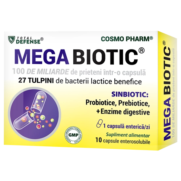 MEGABIOTIC®, 100 Miliarde de prieteni într-o capsula, 10 capsu