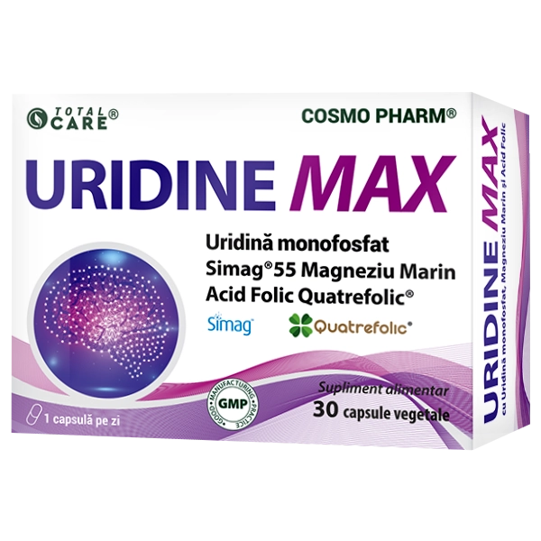 Uridine Max, 250 mg, 30 capsule vegetale