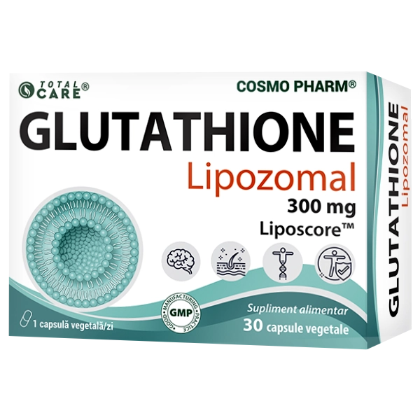 Glutation Lipozomal, 300 mg, 30 capsule vegetale