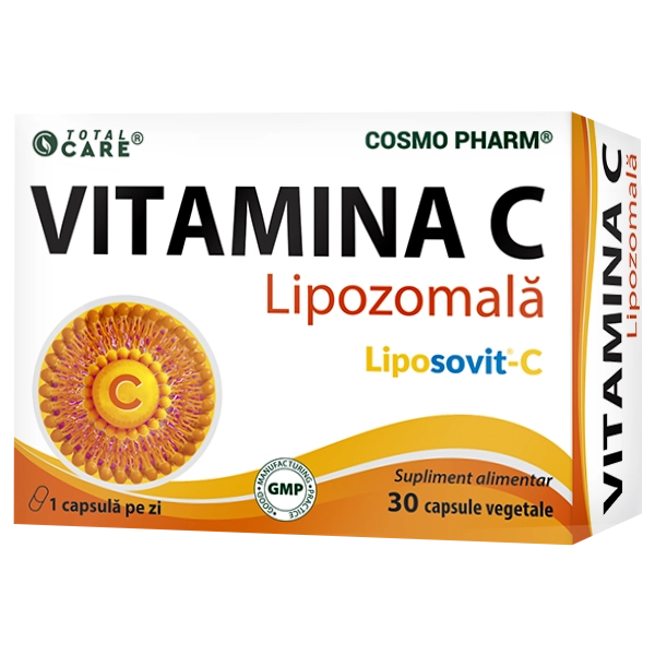 Vitamina C Lipozomala Liposovit-C, 30 capsule vegetale