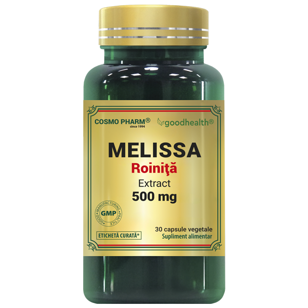 Melissa (Roinita) Extract, 500 mg, 30 capsule vegetale