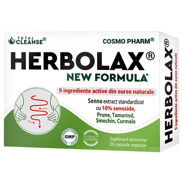 Herbolax New Formula, 20 capsule vegetale