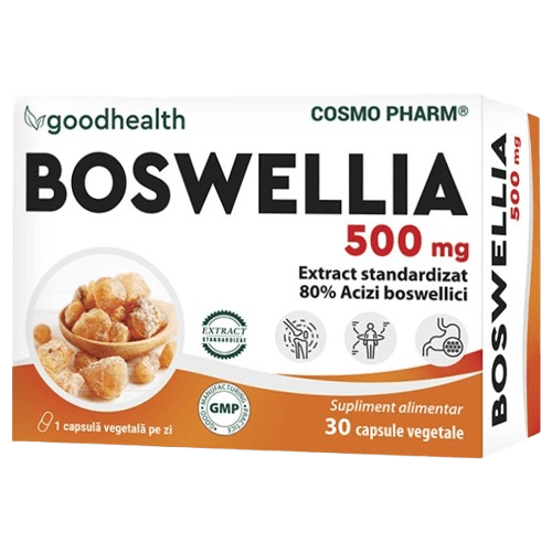 Boswellia (extract tamaie), 500 mg, 30 capsule vegetale