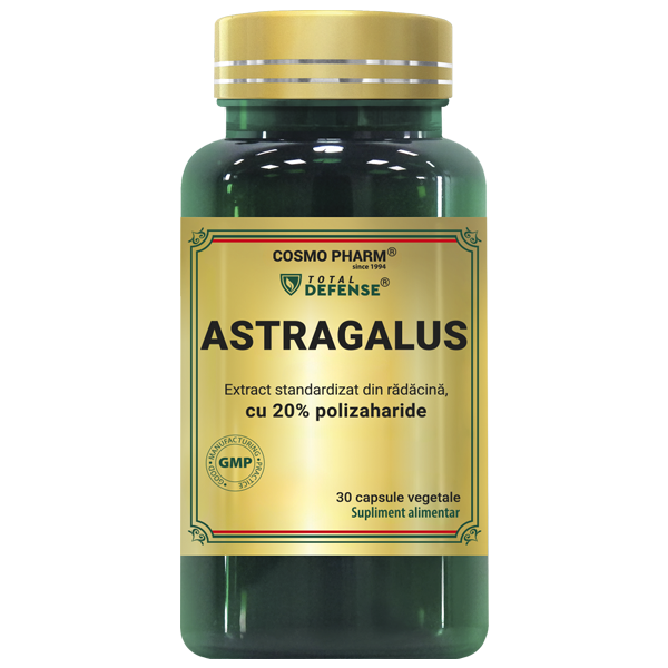 Astragalus extract, 450 mg, echivalent a 9000 mg, capsule vegeta