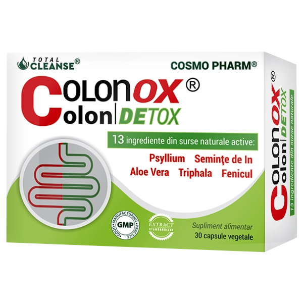 Colonox Colon Detox ®, 30 capsule vegetale