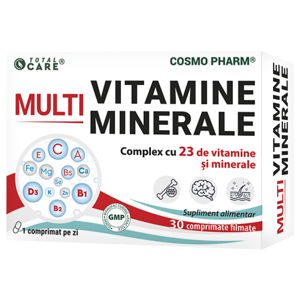 Multivitamine si Multiminerale, 30 comprimate filmate