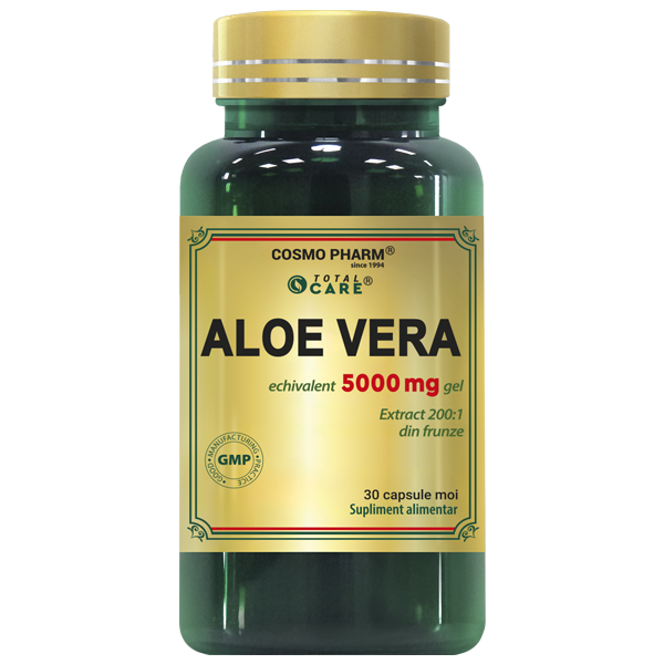 Aloe Vera, echivalent 5000 mg, 30 capsule moi