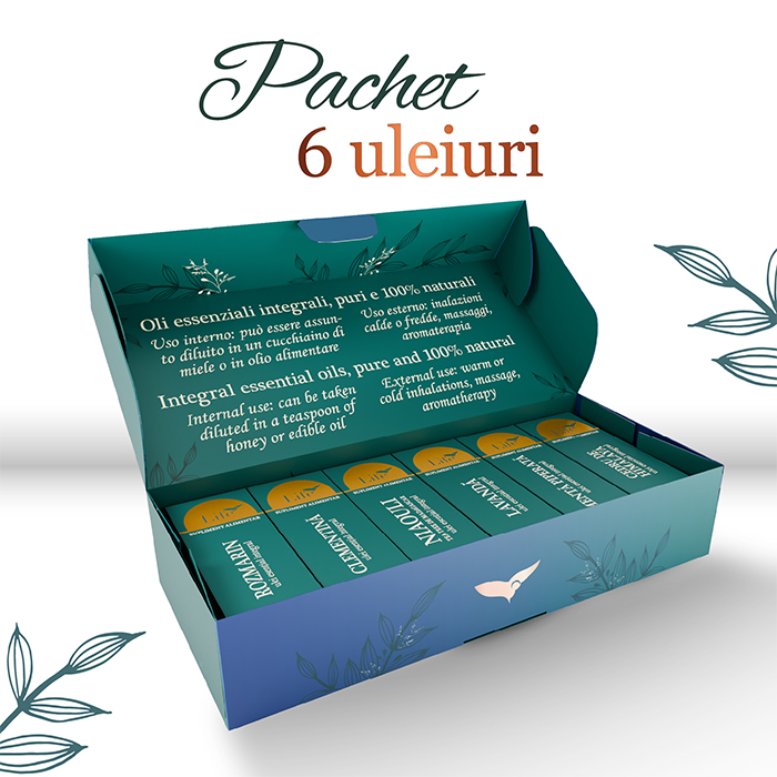 Pachet cu 6 uleiuri esențiale LIFE