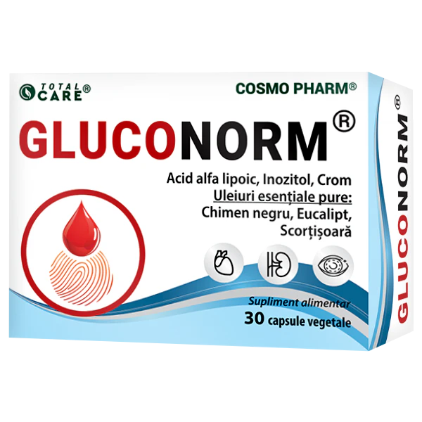 GLUCONORM® - sprijin natural pentru echilibrul glicemic si sist