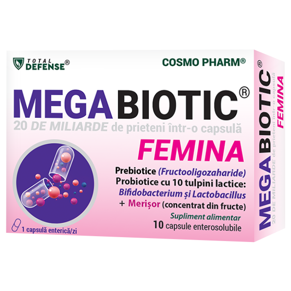 MEGABIOTIC® FEMINA 20 Miliarde de Prieteni într-o capsula