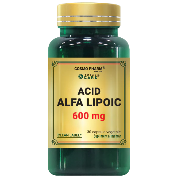 ACID ALFA LIPOIC (ALA) 600 mg 30 capsule