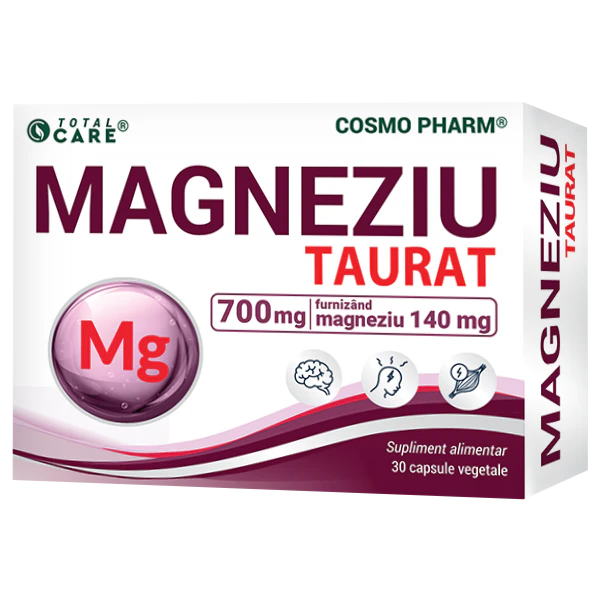 Magneziu Taurat – Magneziu Elemental Pur 140 mg