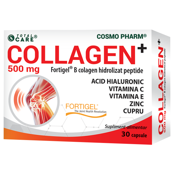 COLLAGEN+ 500 mg - Fortigel® - Colagen Hidrolizat Peptide din s