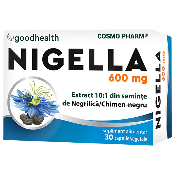 NIGELLA 600 mg - extract din seminte de Negrilică / Chimen-negr