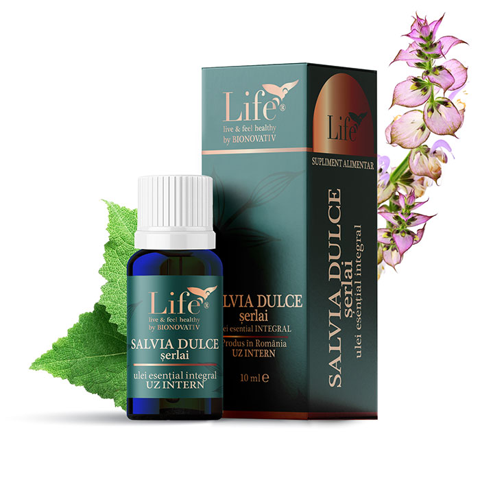 SALVIE DULCE/ȘERLAI – ulei esențial integral – 10 ml