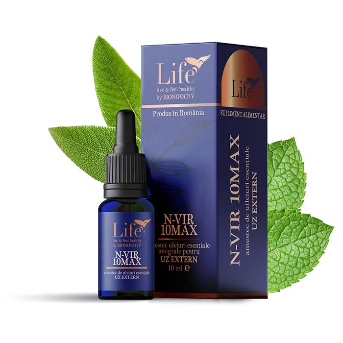 N-VIR 10 MAX – combinație de uleiuri esențiale – 10 ml
