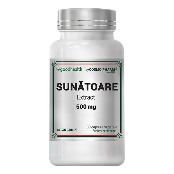 Sunatoare Extract 500 mg 30 capsule