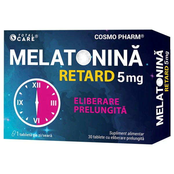 MELATONINA RETARD 5 mg - Somn usor si odihnitor