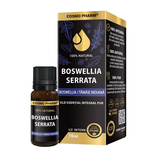 BOSWELLIA SERRATA: Ulei Esential de Tamaie Indiana (Indian Frank