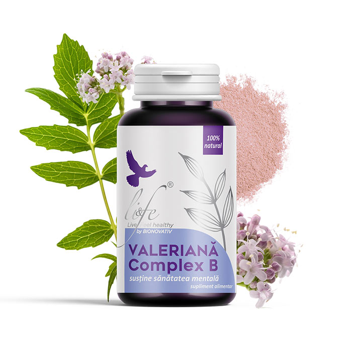 VALERIANĂ COMPLEX B – 60 capsule