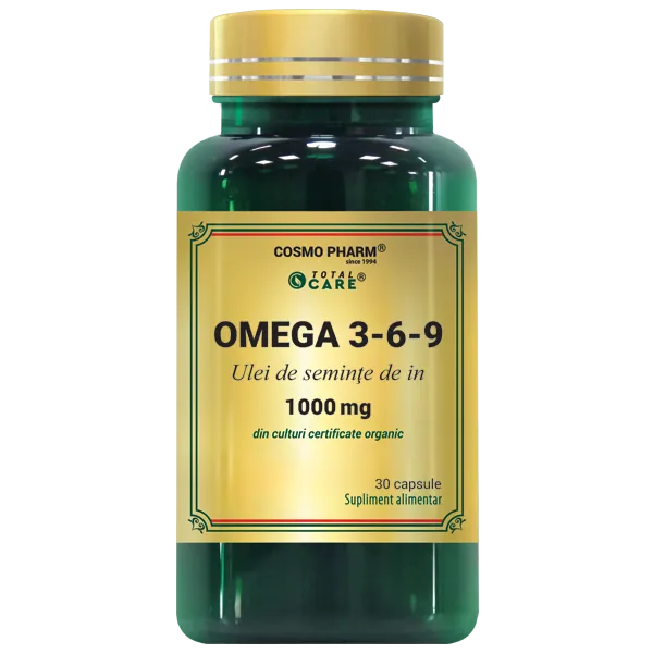 OMEGA 3 6 9 - Ulei de seminte de In 1000 mg 30 capsule
