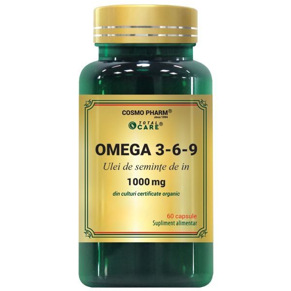 OMEGA 3 6 9 - Ulei de seminte de In 1000 mg 60 capsule