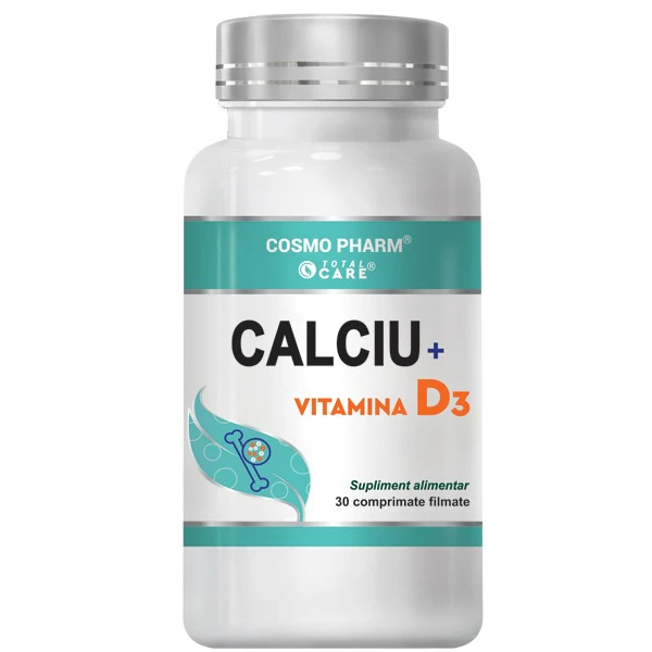 CALCIU Vitamina D3, 30 / 90 comprimate 30 comprimate