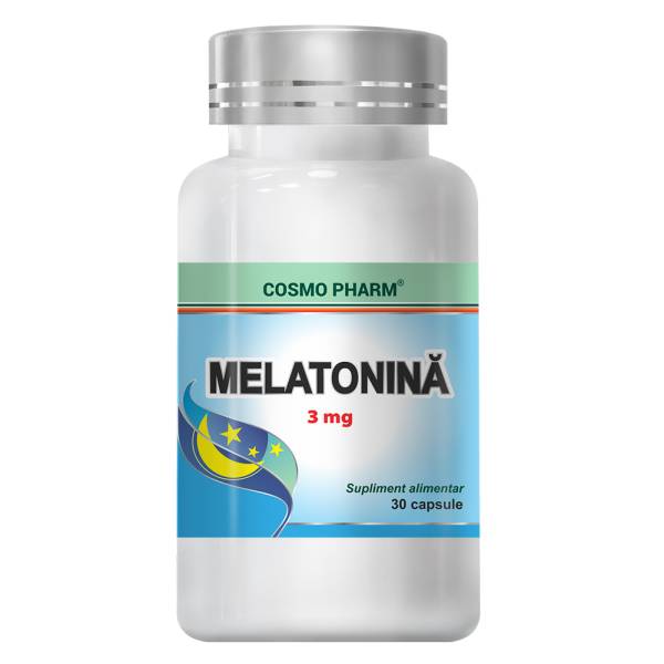 Melatonina 3 Mg, Capsule Cu Eliberare Prelungita 30 capsule