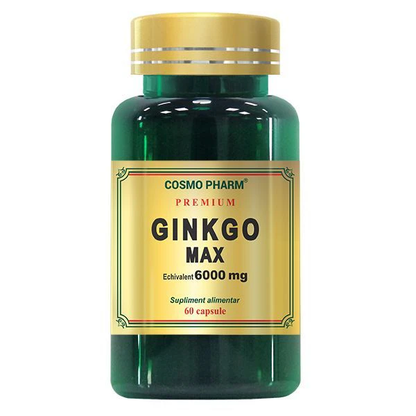 GINKGO MAX 120 mg – Memorie si Concentrare 30 capsule