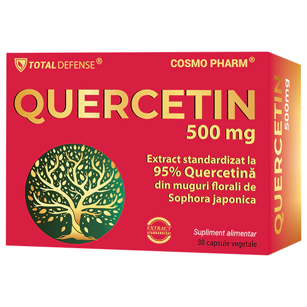 QUERCETIN 500 mg, Antiinflamator Puternic, Antioxidant Natural