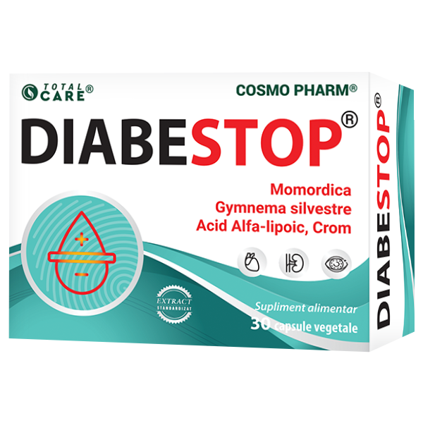DIABESTOP, 30 Capsule Pentru Scaderea Glicemiei