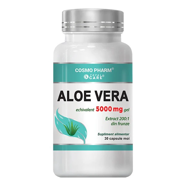 Capsule Aloe Vera - Echivalent 5000 mg Gel