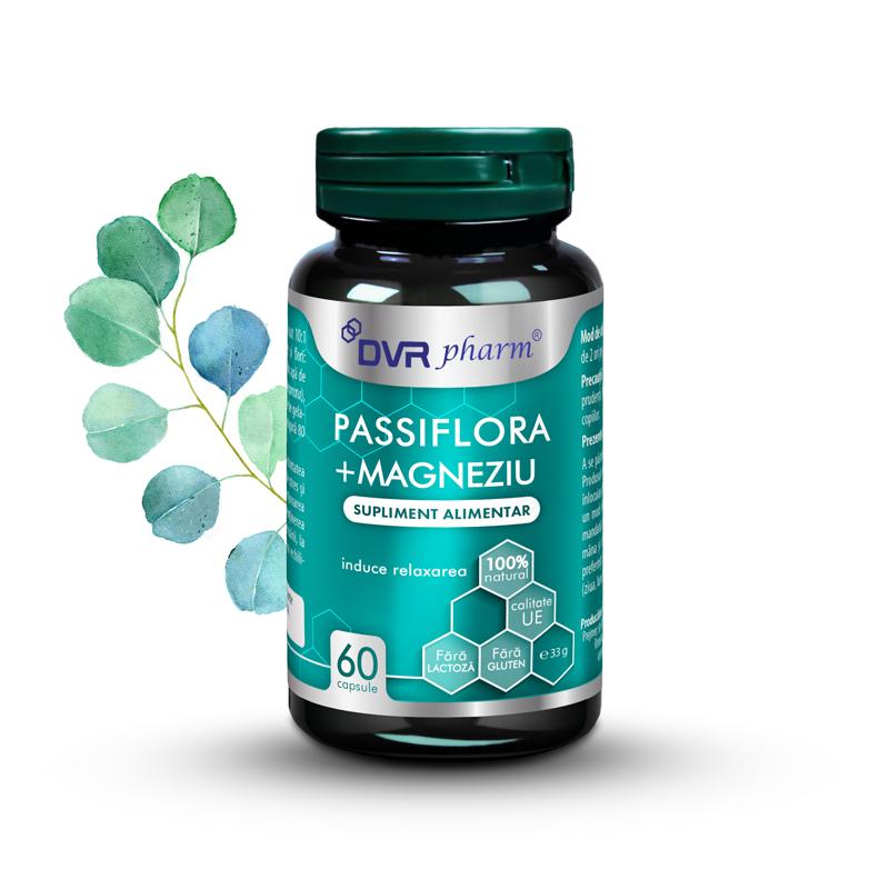 PASSIFLORA + MAGNEZIU - 60 capsule