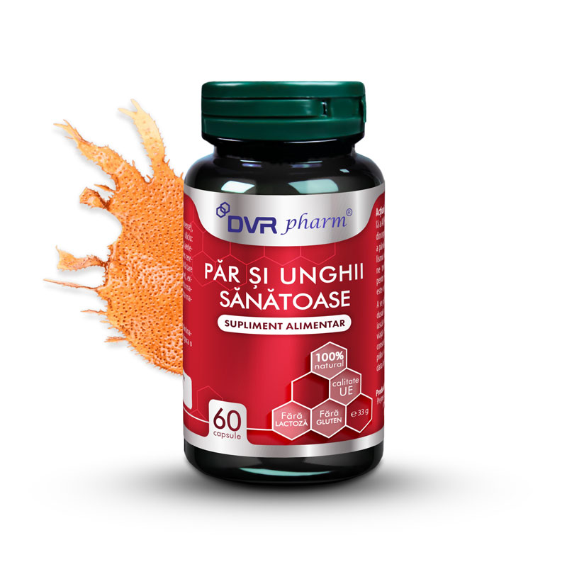 PĂR ȘI UNGHII SĂNĂTOASE - 60 capsule