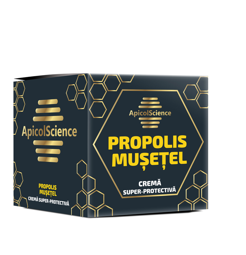 CREMĂ SUPER-PROTECTIVĂ CU PROPOLIS ȘI MUȘEȚEL - 75 ml