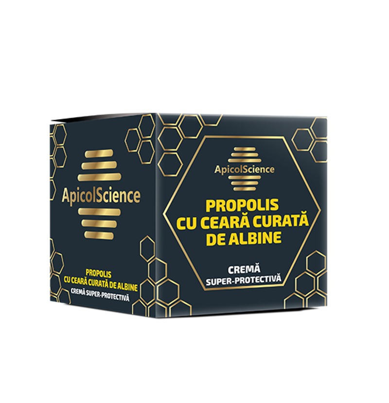 CREMĂ SUPER-PROTECTIVĂ DE PROPOLIS CU CEARĂ CURATĂ DE ALBINE