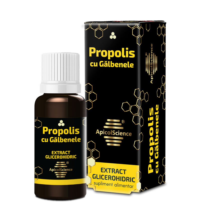 PROPOLIS CU GĂLBENELE EXTRACT GLICEROHIDRIC – 30 ml