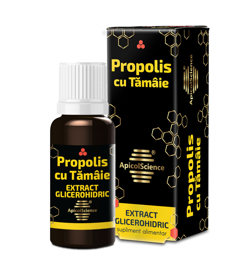 PROPOLIS CU TĂMÂIE EXTRACT GLICEROHIDRIC – 30 ml